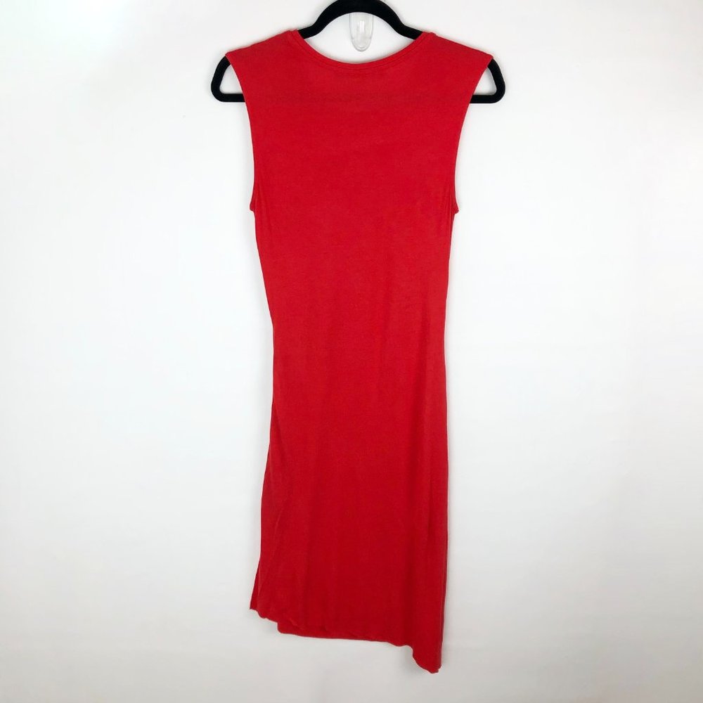 ALL SAINTS 4 red Marilla drop waist midi dress - Picture 8 of 8